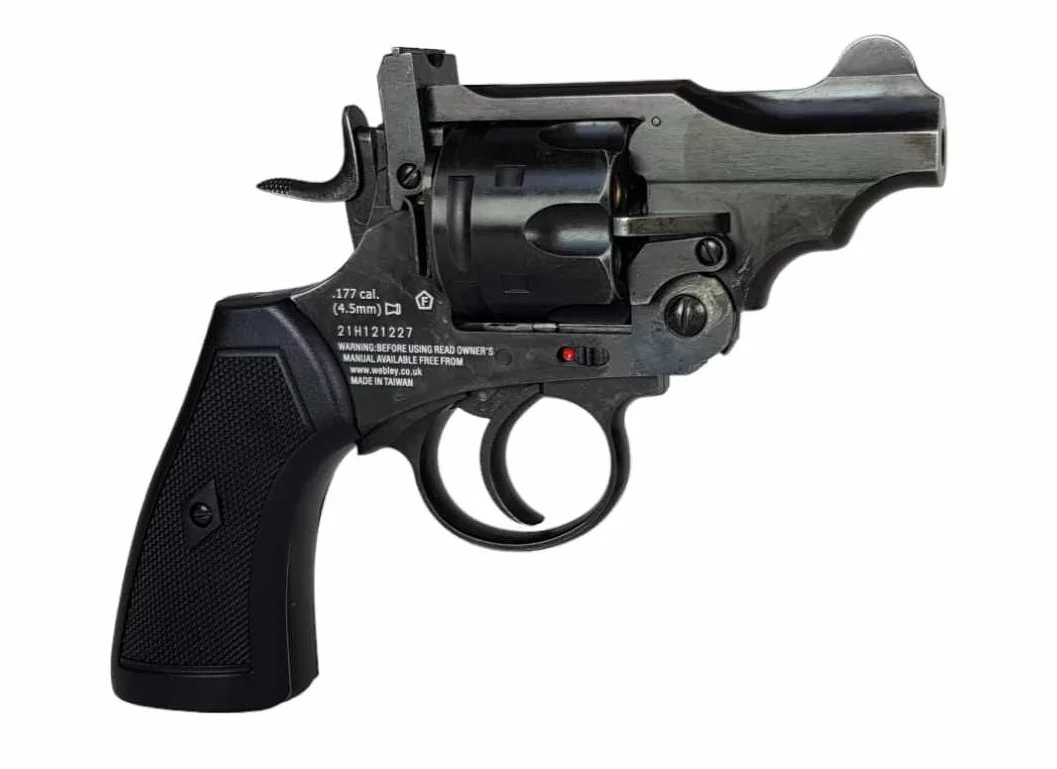 Rewolwer wiatrówka WEBLEY MKVI .455 Civilian kal.5,5 mm Diabolo łuski 6-strzał. lufa 2,5" Battlefield CO2 Ekp do17J - widok 3