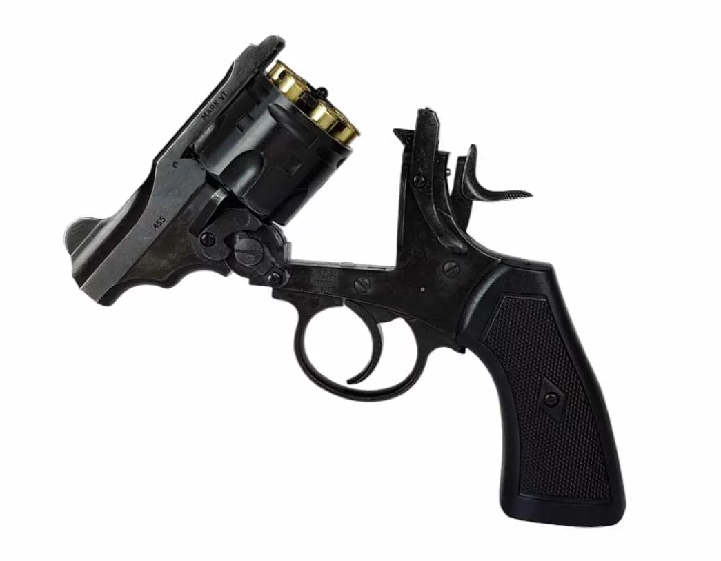 Rewolwer wiatrówka WEBLEY MKVI .455 Civilian kal.5,5 mm Diabolo łuski 6-strzał. lufa 2,5" Battlefield CO2 Ekp do17J - widok 7