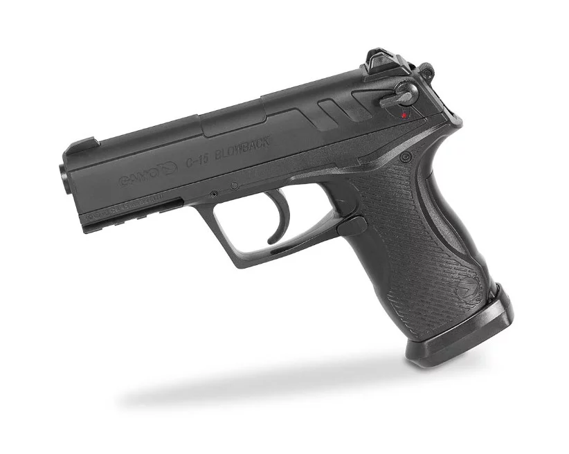 Pistolet wiatrówka Gamo C-15 BlowBack 4,5 mm Diabolo i BB's 2x8-strzał. (6111390-P) - widok 5