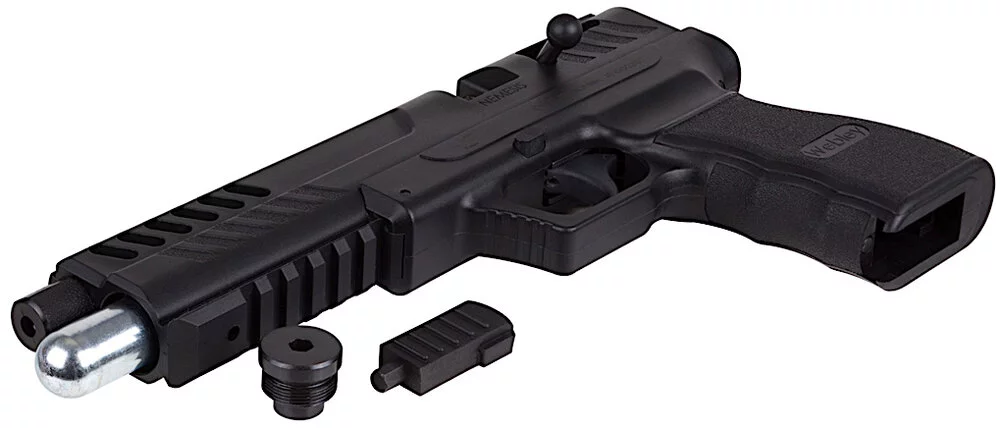 Pistolet wiatrówka Webley Nemesis Air Pistol CO2 kal.4,5 mm Diabolo, mag.2x7-strzał. Ekp do17J - widok 6