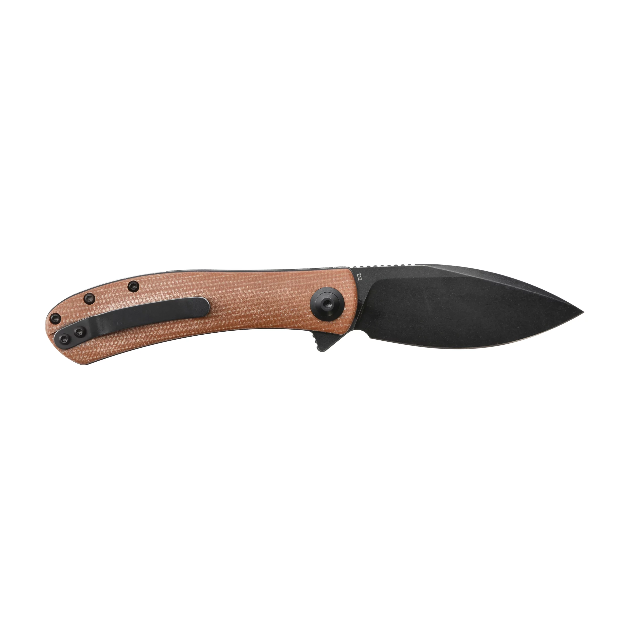 Nóż składany Trollsky Knives Mandu brązowy/czarne ostrze, wersja limitowana (847-005) - widok 2