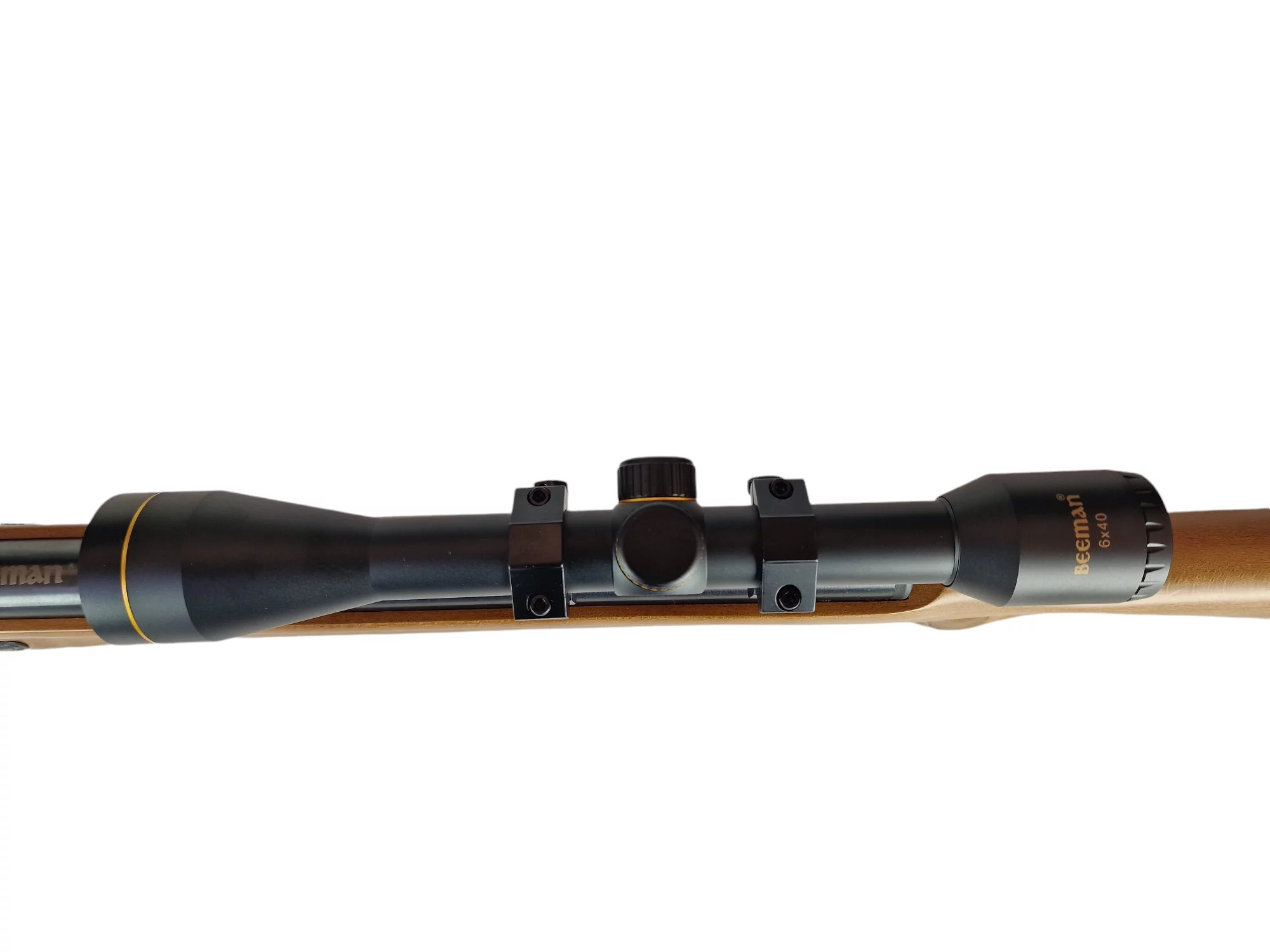 Karabinek wiatrówka BEEMAN 10620 4,5mm spr. 1-strzał z lunetą 6x40 drewno do17J (B-10620) - widok 7