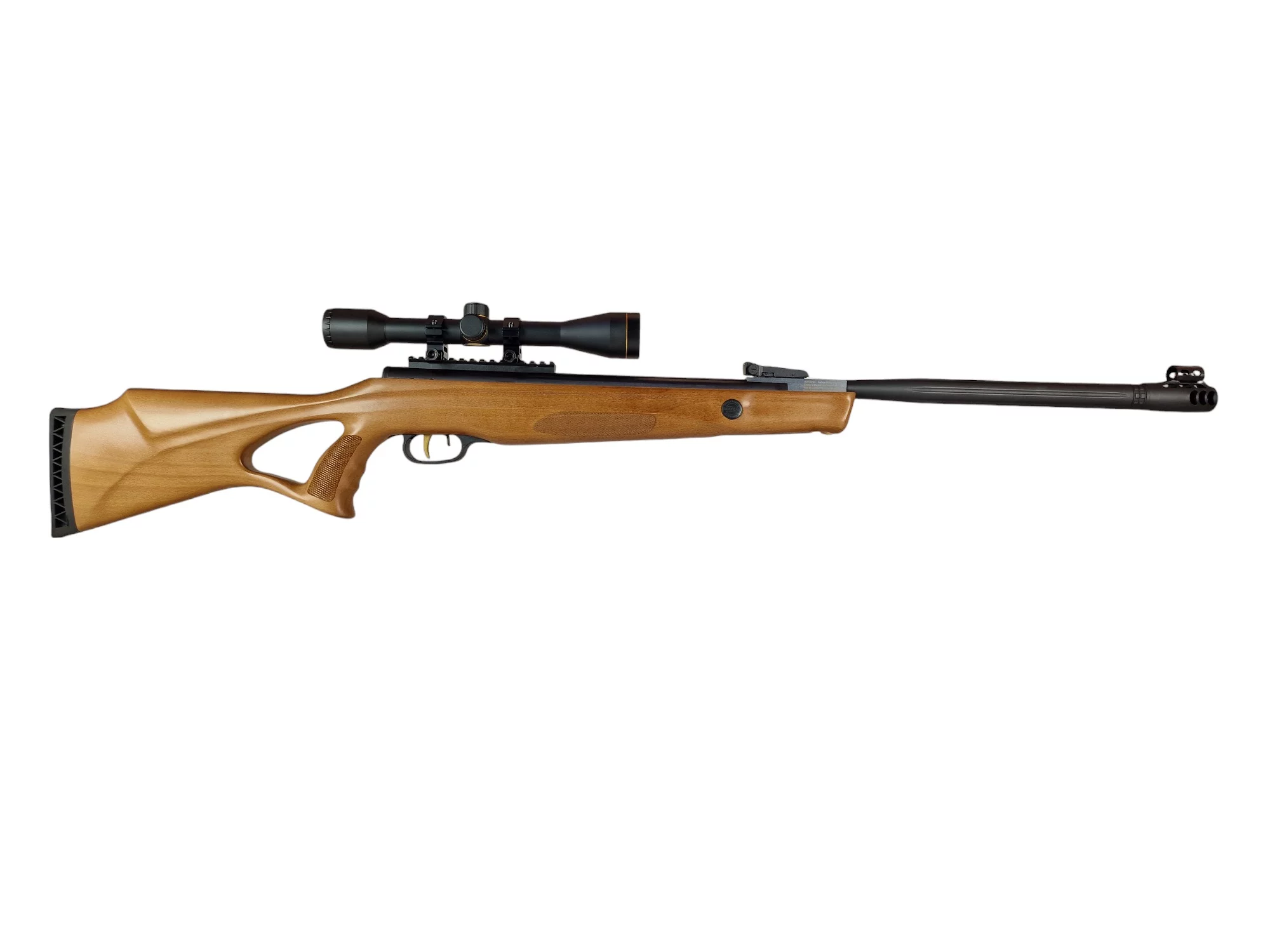 Karabinek wiatrówka BEEMAN 10620 4,5mm spr. 1-strzał z lunetą 6x40 drewno do17J (B-10620) - widok 2