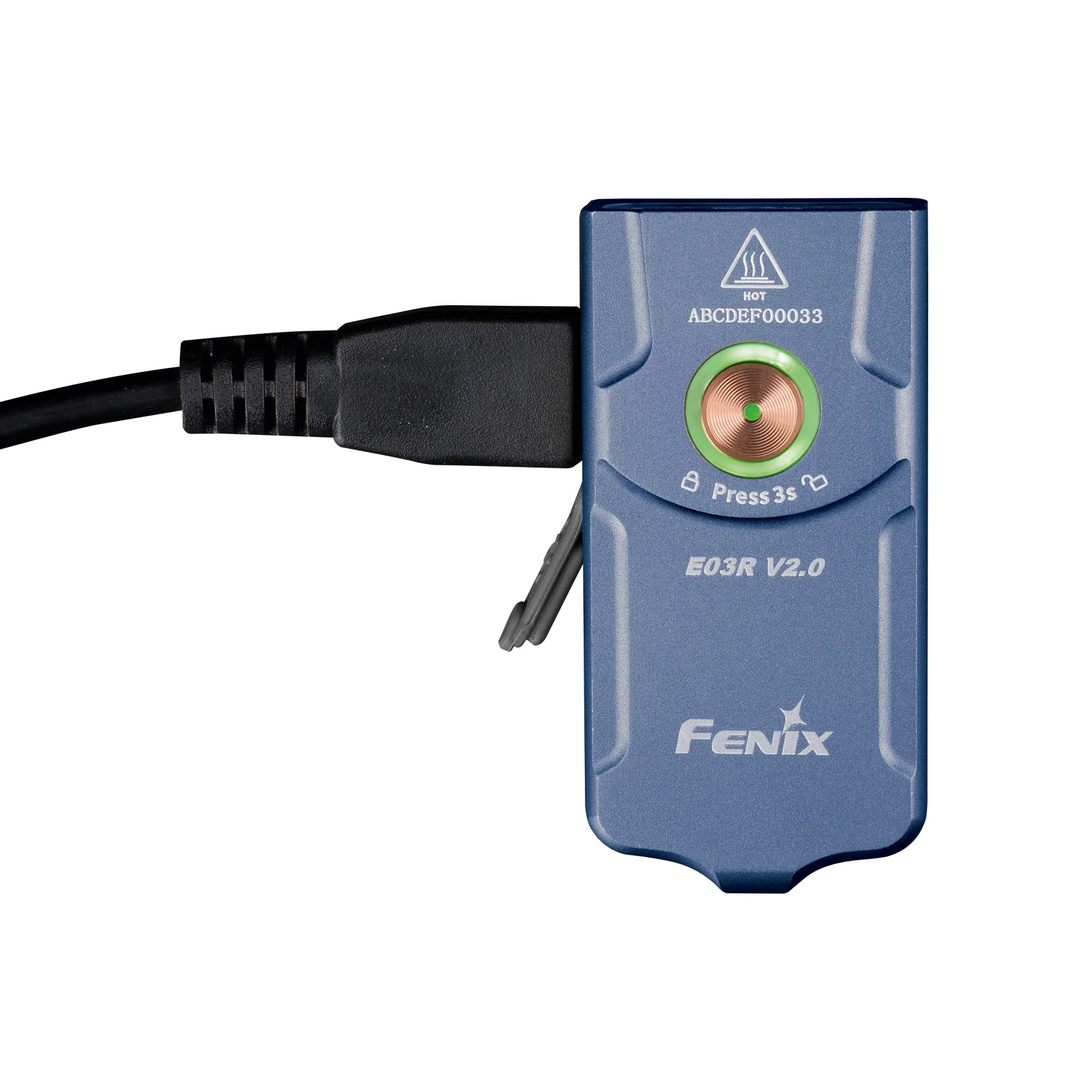 Latarka LED Fenix E03R V2.0 niebieska (039-547) - widok 4