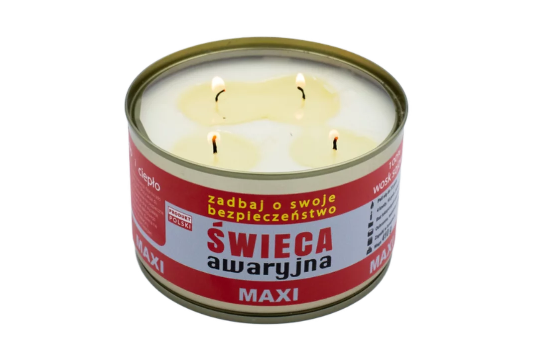 Świeca awaryjna przetrwania Eko HASKE Pro MAXI 410g, 72h świecenia + zapałki