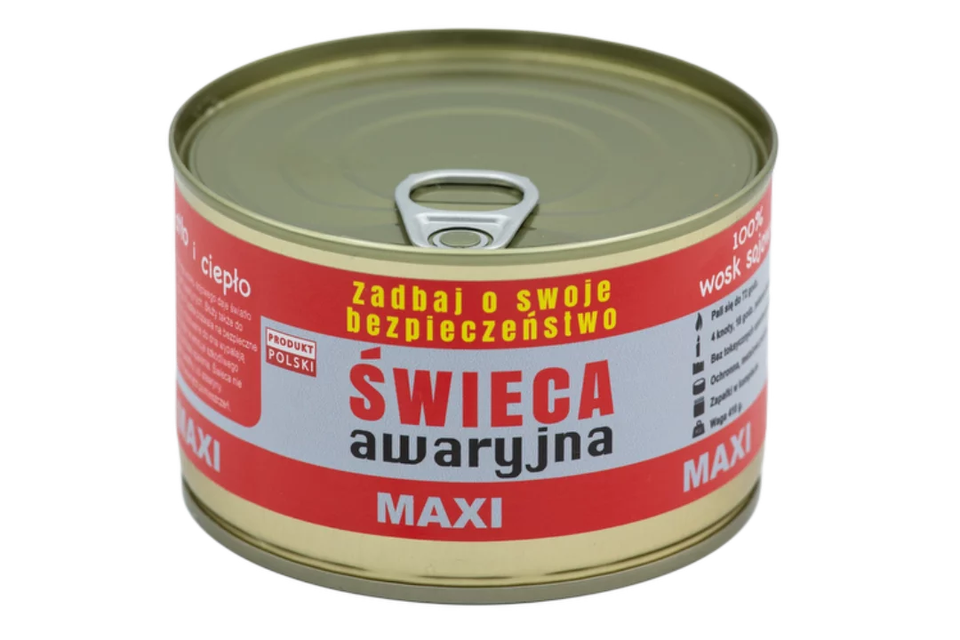 Świeca awaryjna przetrwania Eko HASKE Pro MAXI 410g, 72h świecenia + zapałki - widok 4