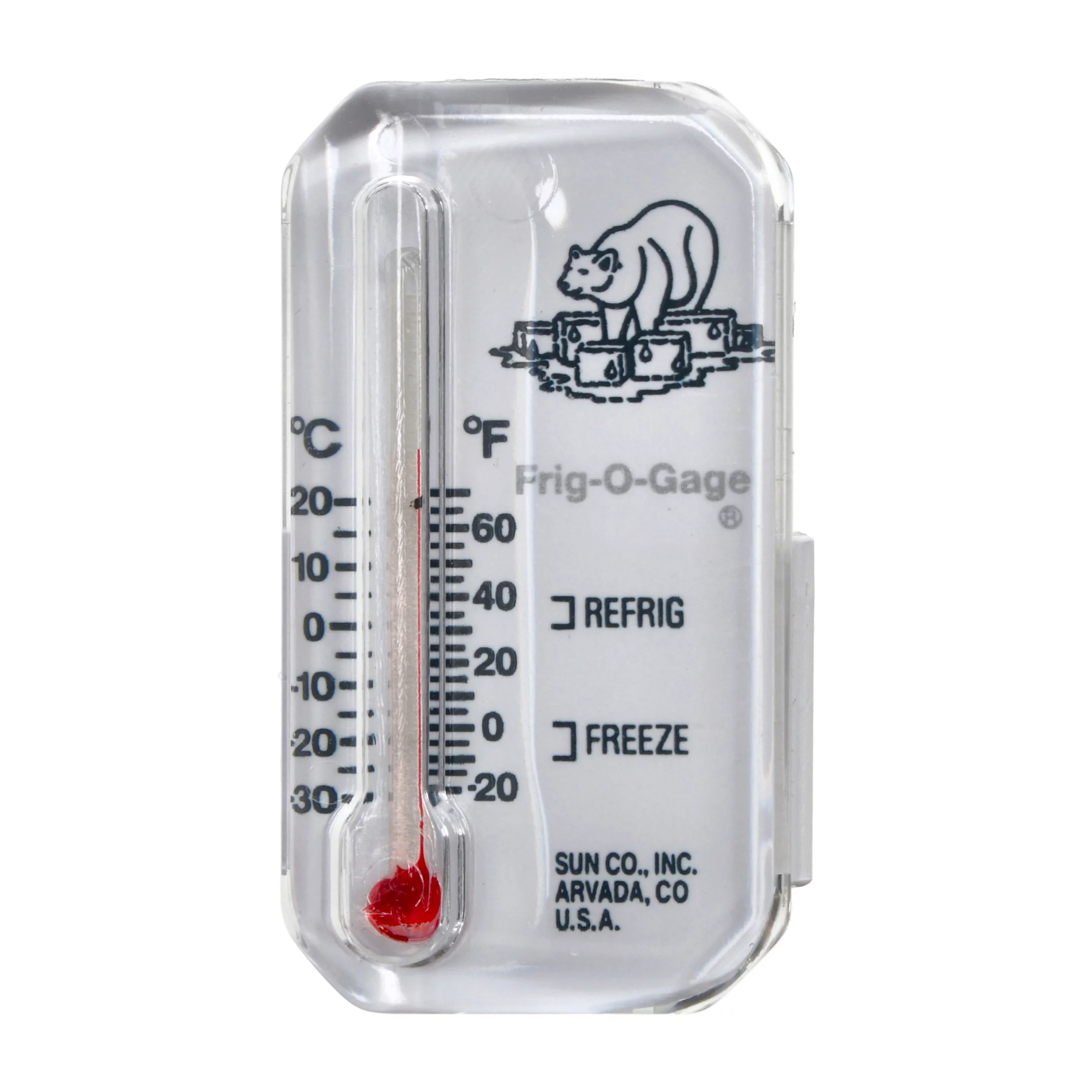 Termometr do lodówki, zamrażarki Sun Co. Frig-o-gage (505)