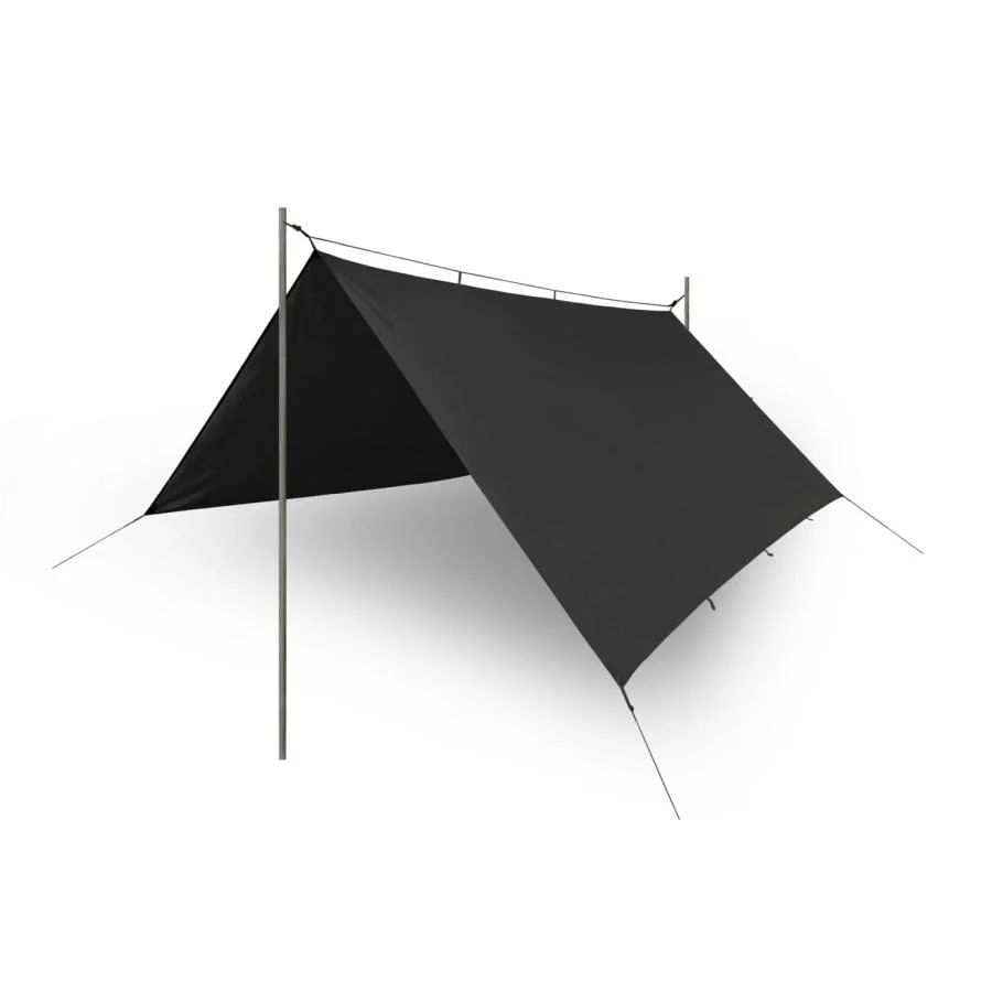 Płachta biwakowa Helikon SUPERTARP - Polyester Ripstop - Czarny (PO-STP-PO-01)