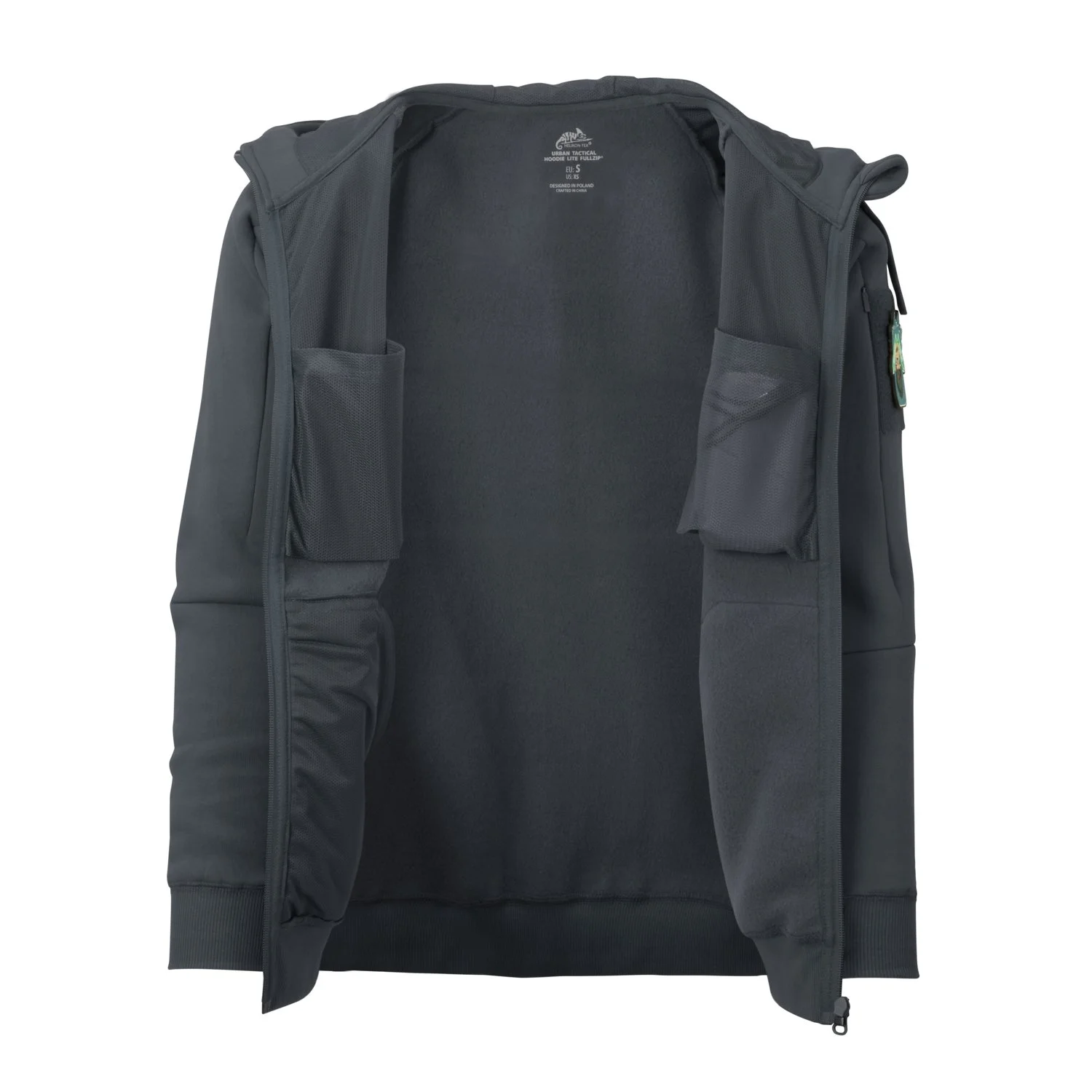 Bluza HELIKON Urban Tactical Hoodie LITE FULLZIP - Zielona (BL-ULF-CB-82) HELIKON-TEX - widok 7