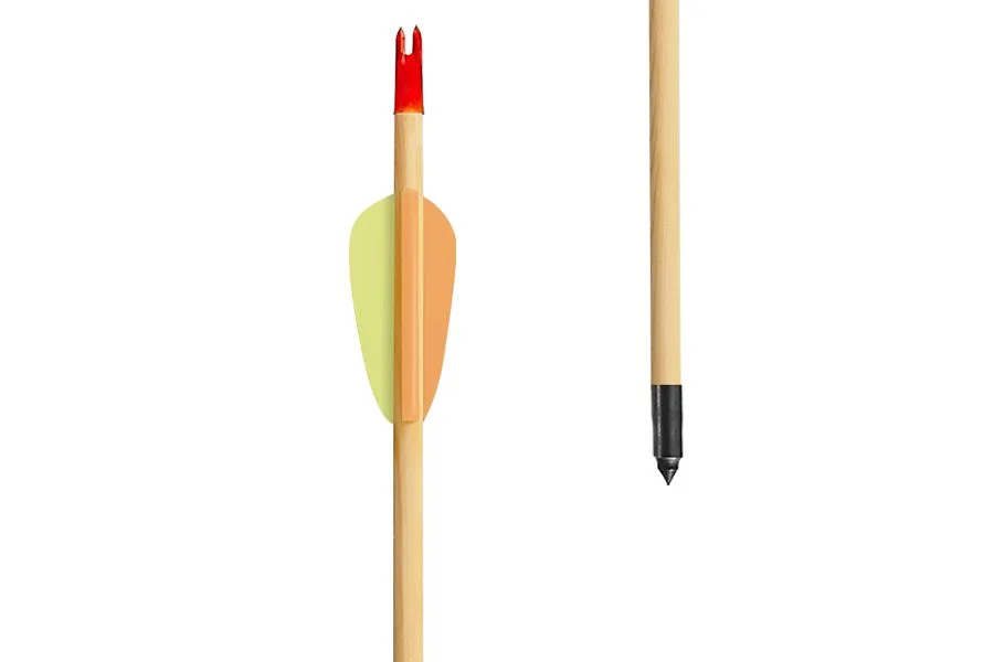 2x Strzały drewniane Target Wooden 30" Poe Lang - zestaw 5 sztuk - widok 3