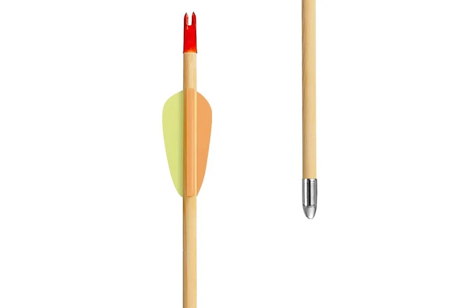 2x Strzały drewniane Target Wooden 30" Poe Lang - zestaw 5 sztuk - widok 4