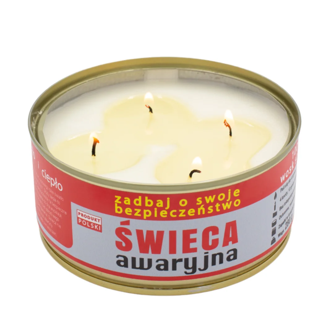 2x Świeca awaryjna przetrwania HASKE Pro 280g, 48h świecenia + zapałki - widok 7