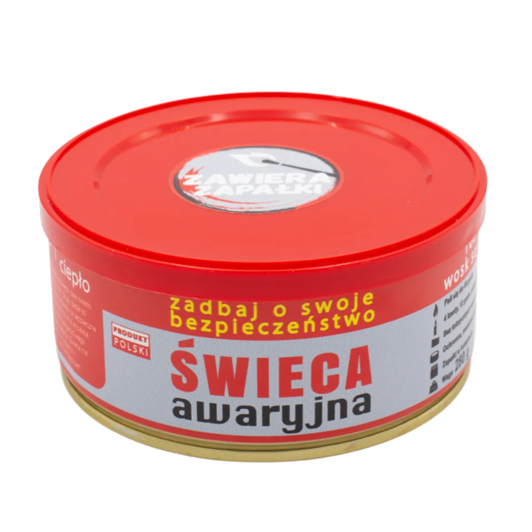 2x Świeca awaryjna przetrwania HASKE Pro 280g, 48h świecenia + zapałki - widok 2