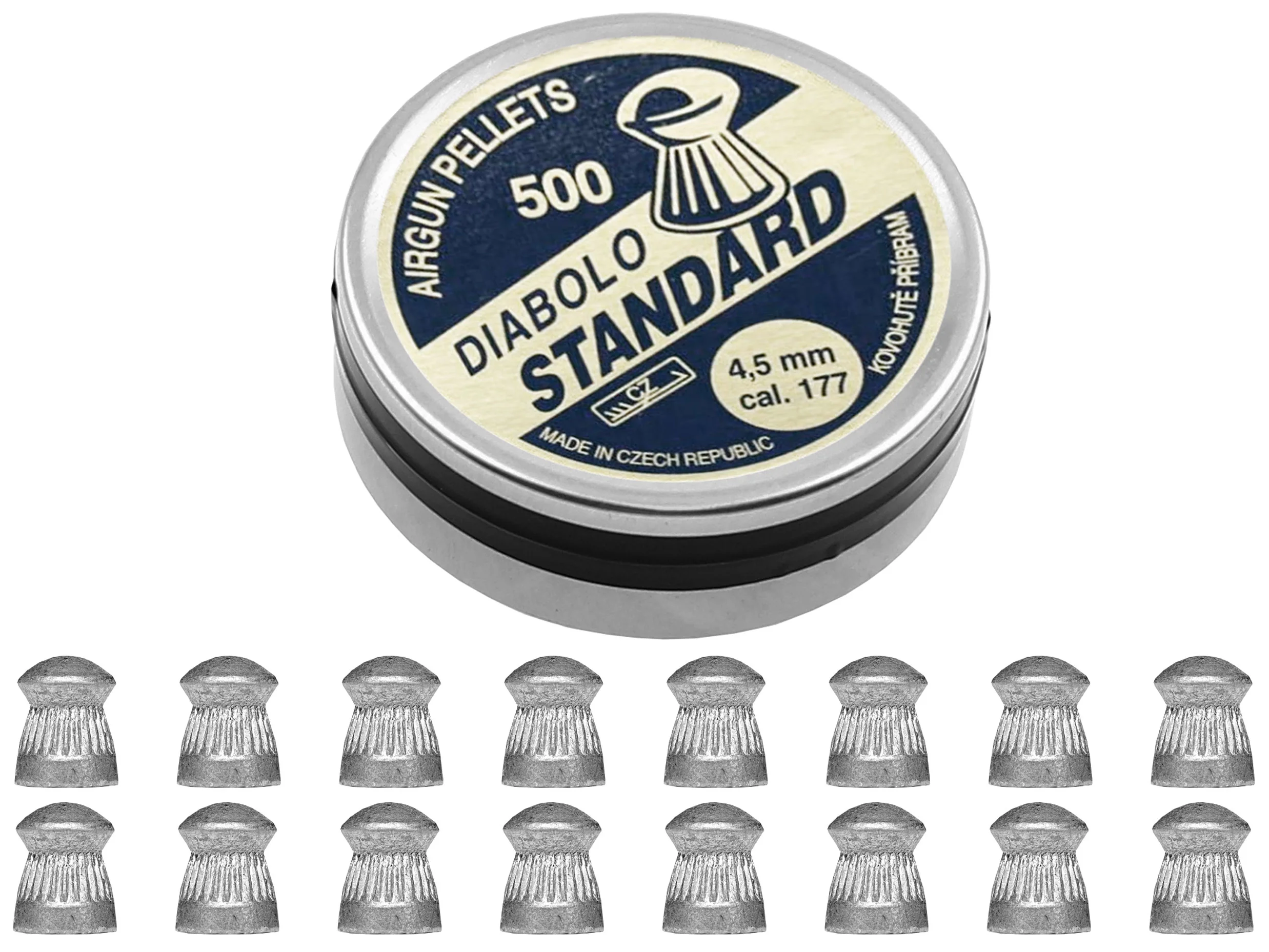 Śrut 4,5 mm Diabolo KOVOHUTE Standard grzybek 500 szt. (F0094922) - widok 2