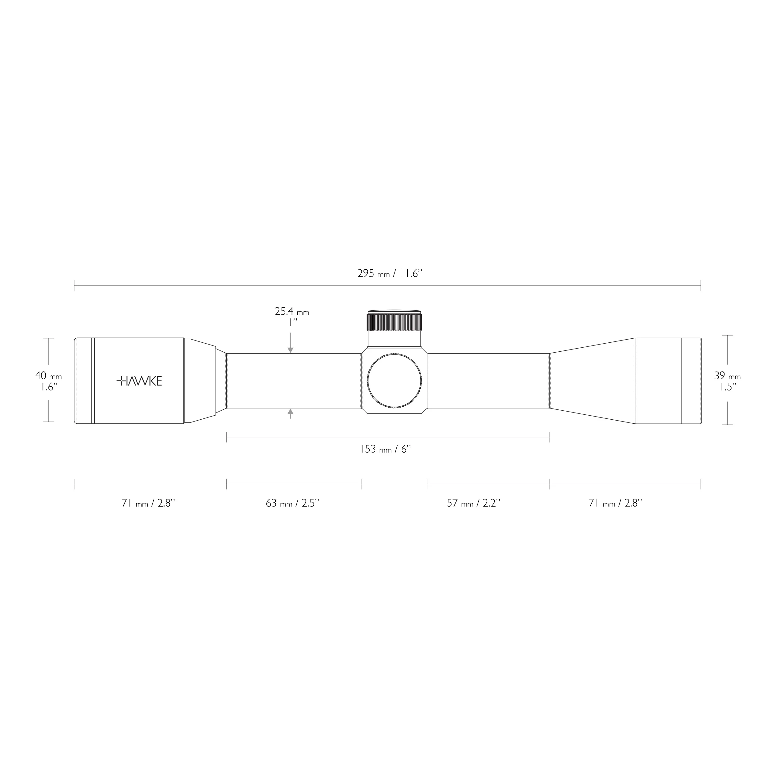 Luneta celownicza Hawke Vantage 1" 4x32 30/30 (354-094) HAWKE OPTICS - widok 3
