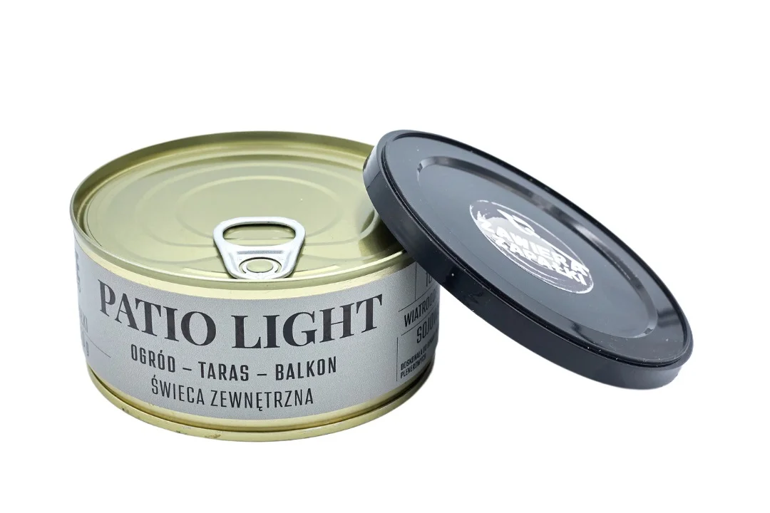 Świeca wiatroodporna EKO zewnętrzna Patio Light 260g Haske Pro 10h świecenia + zapałki - widok 3