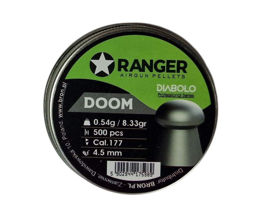 Śrut 4,5 mm Diabolo RANGER Professional Doom grzybek 500 szt. 0,54 g