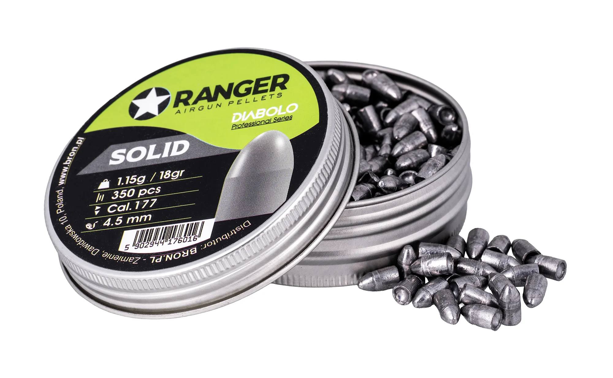 Śrut 4,5 mm Diabolo RANGER Professional Solid półokrągły 350 szt. 1,15 g - widok 2