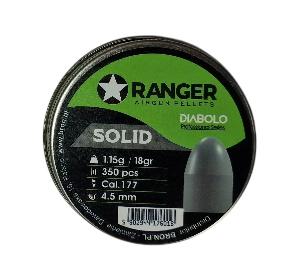 Śrut 4,5 mm Diabolo RANGER Professional Solid półokrągły 350 szt. 1,15 g - widok 3