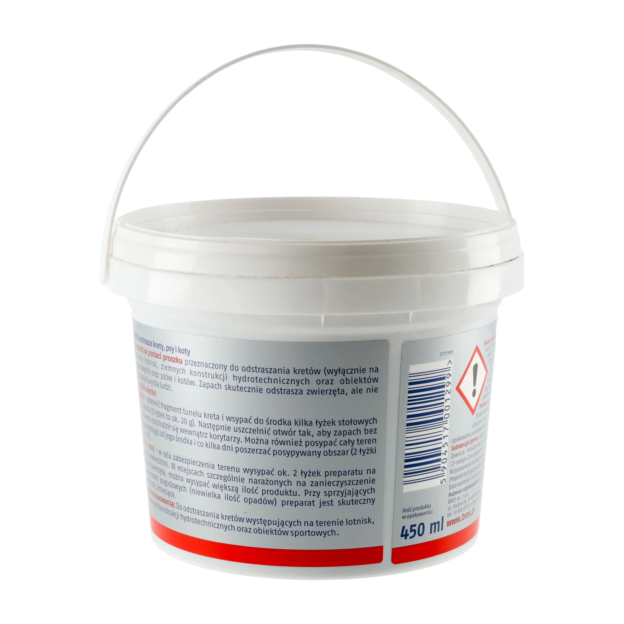 Granulat Bros odstrasza krety, psy i koty 350 ml + 100 ml gratis (595-045) - widok 2