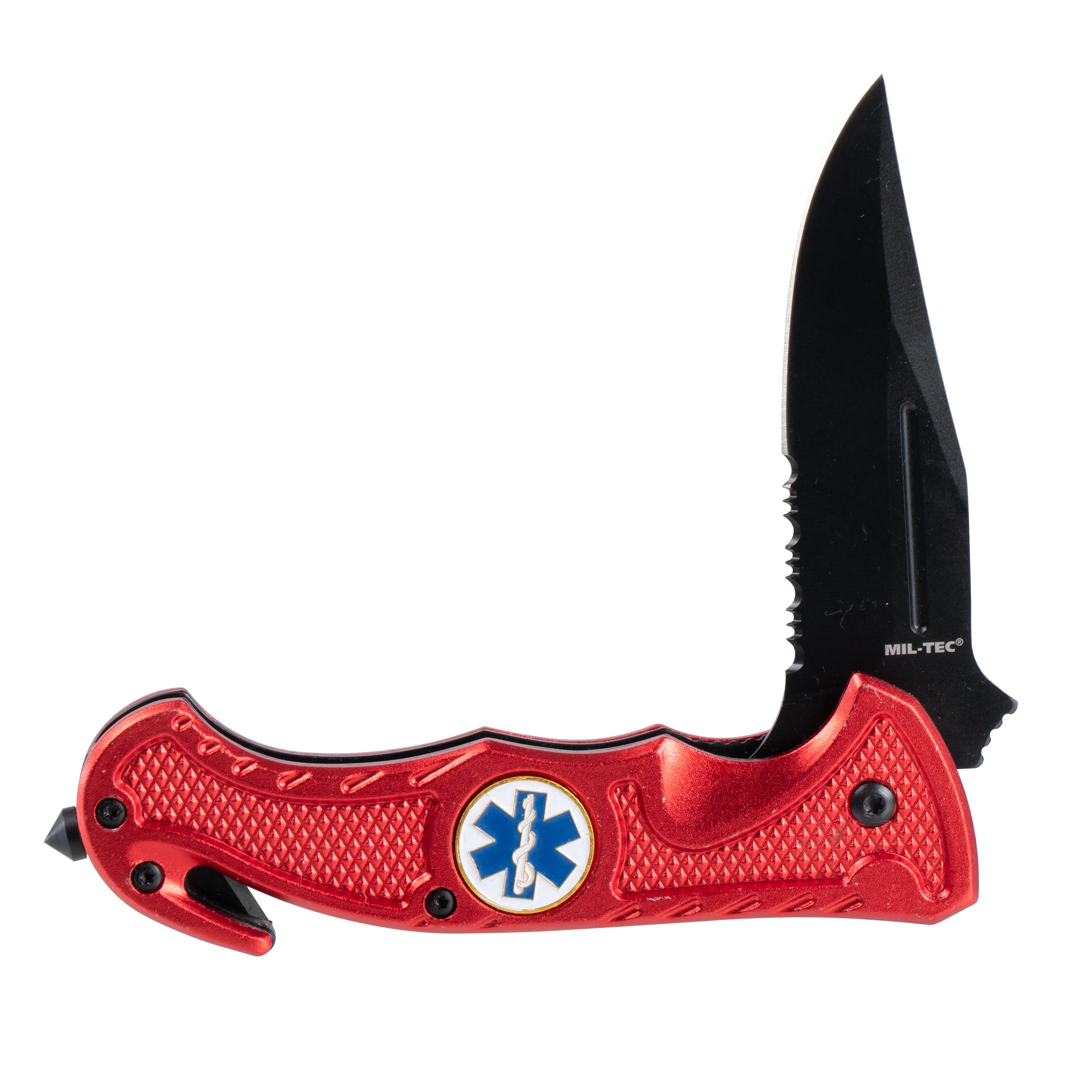 Nóż Mil-Tec Rescue ratowniczy czerwony (15323010) - widok 3
