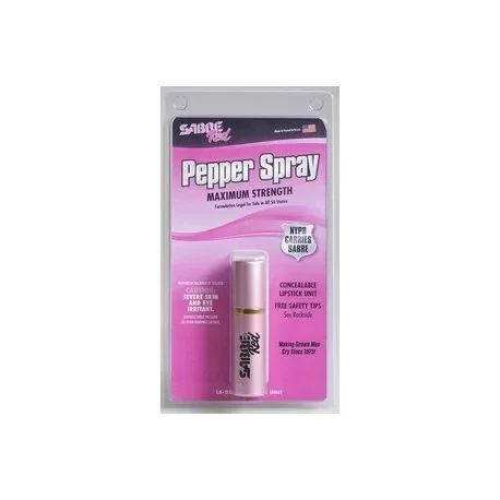 Gaz pieprzowy SABRE LS22 o wyglądzie szminki kolor różowy 23 ml (P-CL-LS-22-US)
