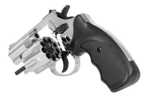 Rewolwer hukowy alarmowo sygnałowy ZORAKI R1-K6L BAS lufa 2,5" kal. .22 Long Blank chrom błysk