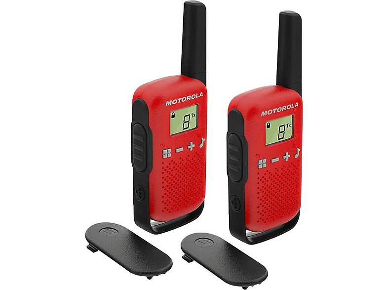 Radiotelefony krótkofalówki MOTOROLA T42 RED - 2 szt. - widok 3