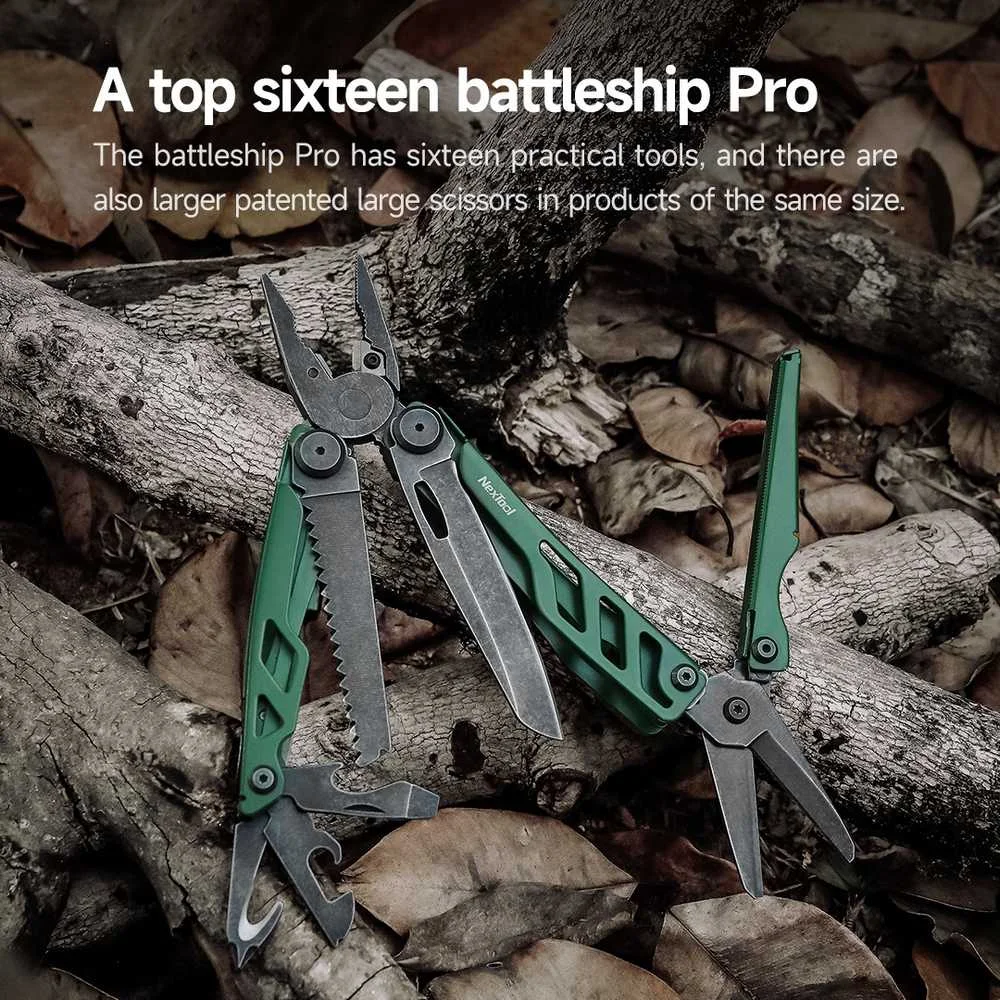 Multitool NexTool FLAGSHIP Pro NE20278 16w1 zielony +etui do pasa - widok 5