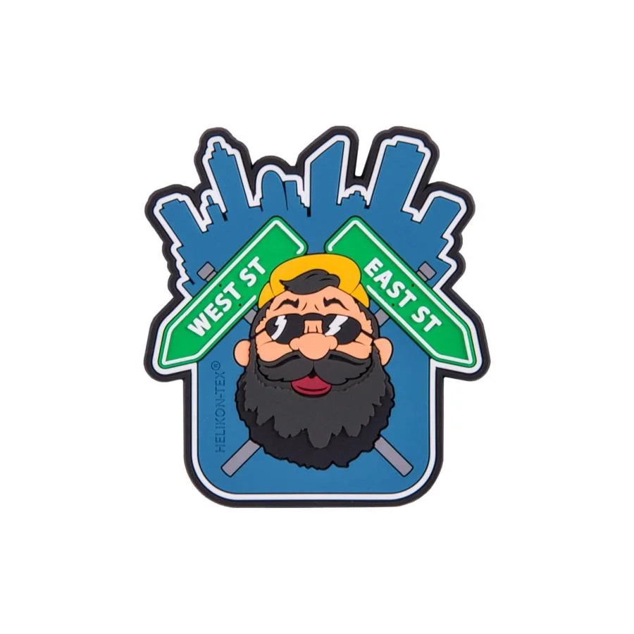 Naszywka Helikon Beardman URBAN Patch PVC Blue (OD-BMU-RB-65)