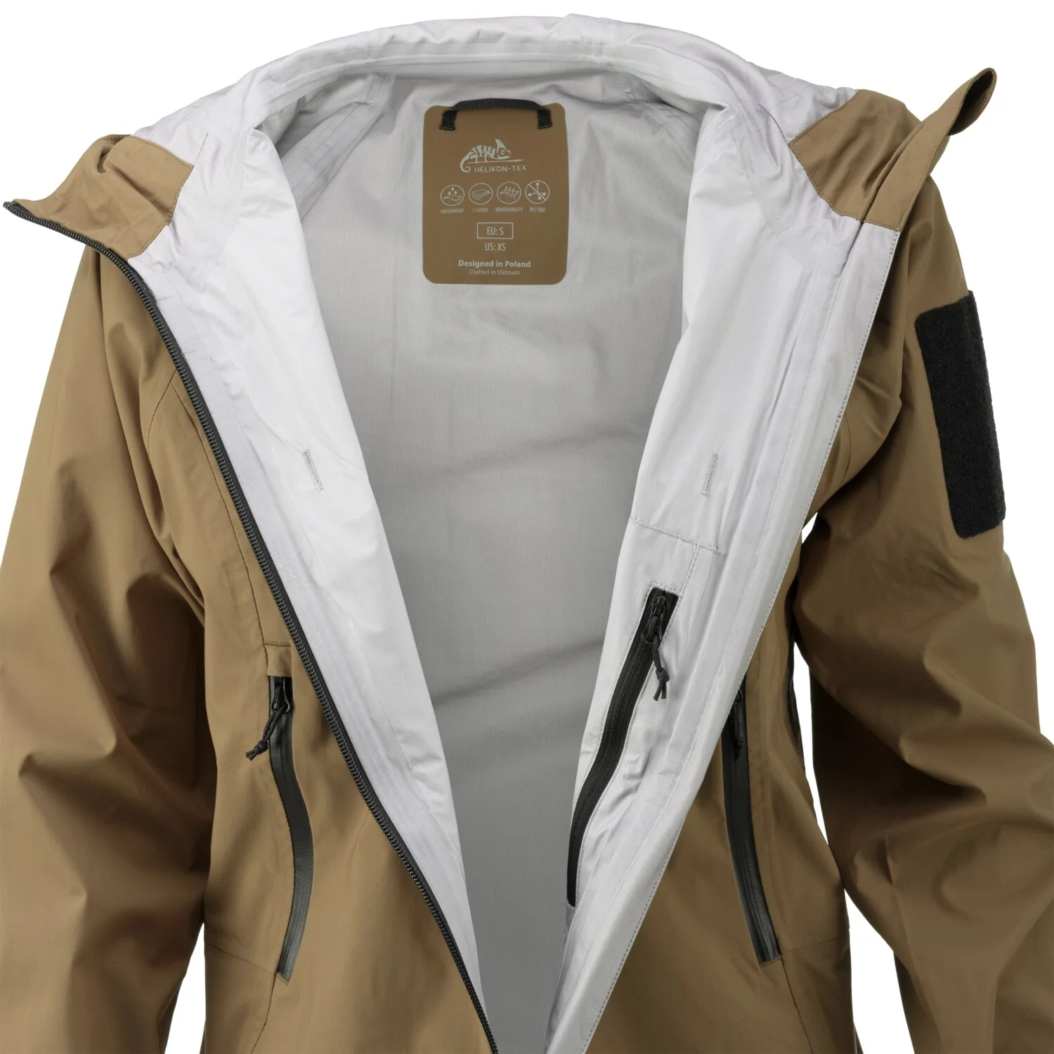Kurtka wodoodporna HELIKON SQUALL Hardshell Jacket - TorrentStretch - Taiga Green (KU-SHJ-TR-09) HELIKON-TEX - widok 5