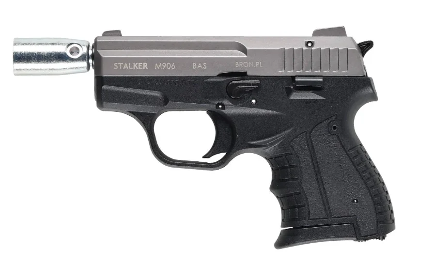 Pistolet hukowy alarmowo sygnałowy STALKER M906 BAS kal. .22 Long Blank (6 mm) Tytan (M906GTP-BAS)