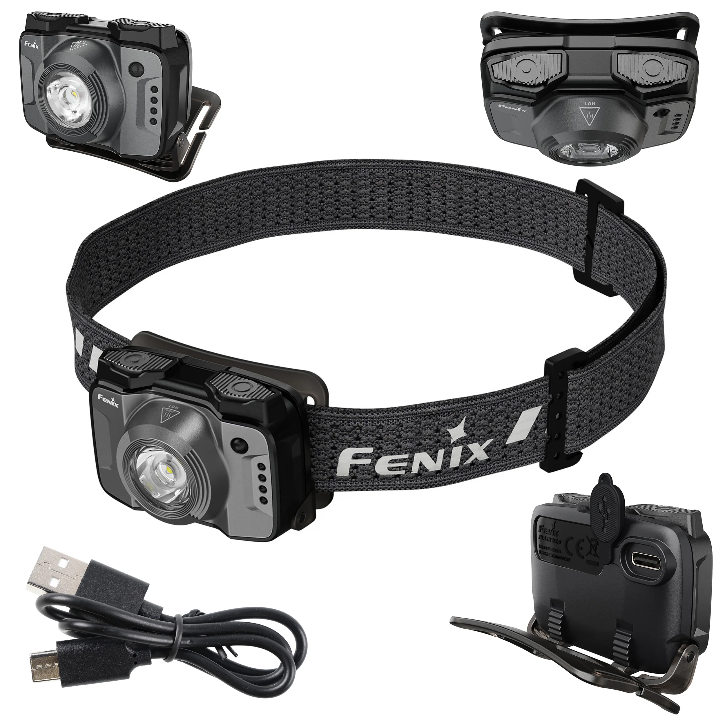 Latarka czołowa Fenix HL12R V2.0 ciemnoszara (039-671) - widok 8