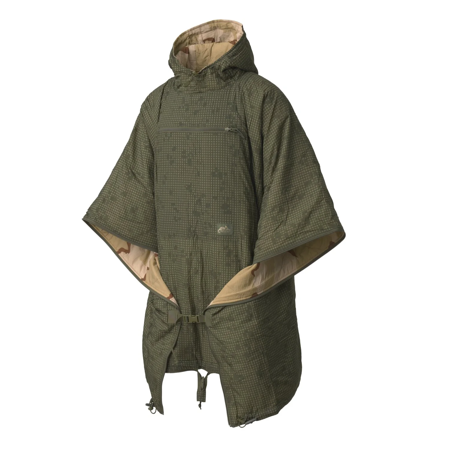 Ocieplane poncho wielofunkcyjne Desert Night Camo / US Desert  (PO-RSR-NL-0L05A) HELIKON-TEX - widok 3