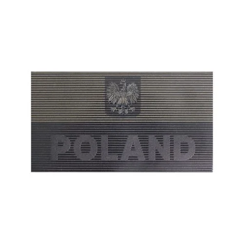 Naszywka Polish large patch SUBDUED flag - Black/Boreal Green (PA-PLPS-PES-BBG) DIRECT ACTION