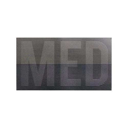 Naszywka MED Polish large patch SUBDUED flag - Black/Boreal Green (PA-MDPS-PES-BBG) DIRECT ACTION