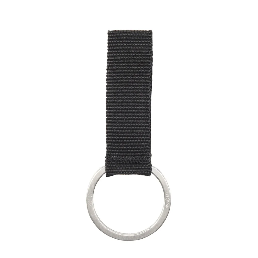 Kółko do kluczy ze smyczką O-Series Keychain - Stalowe - Srebrne/Czarne - OSK-01-R3 - Nite Ize
