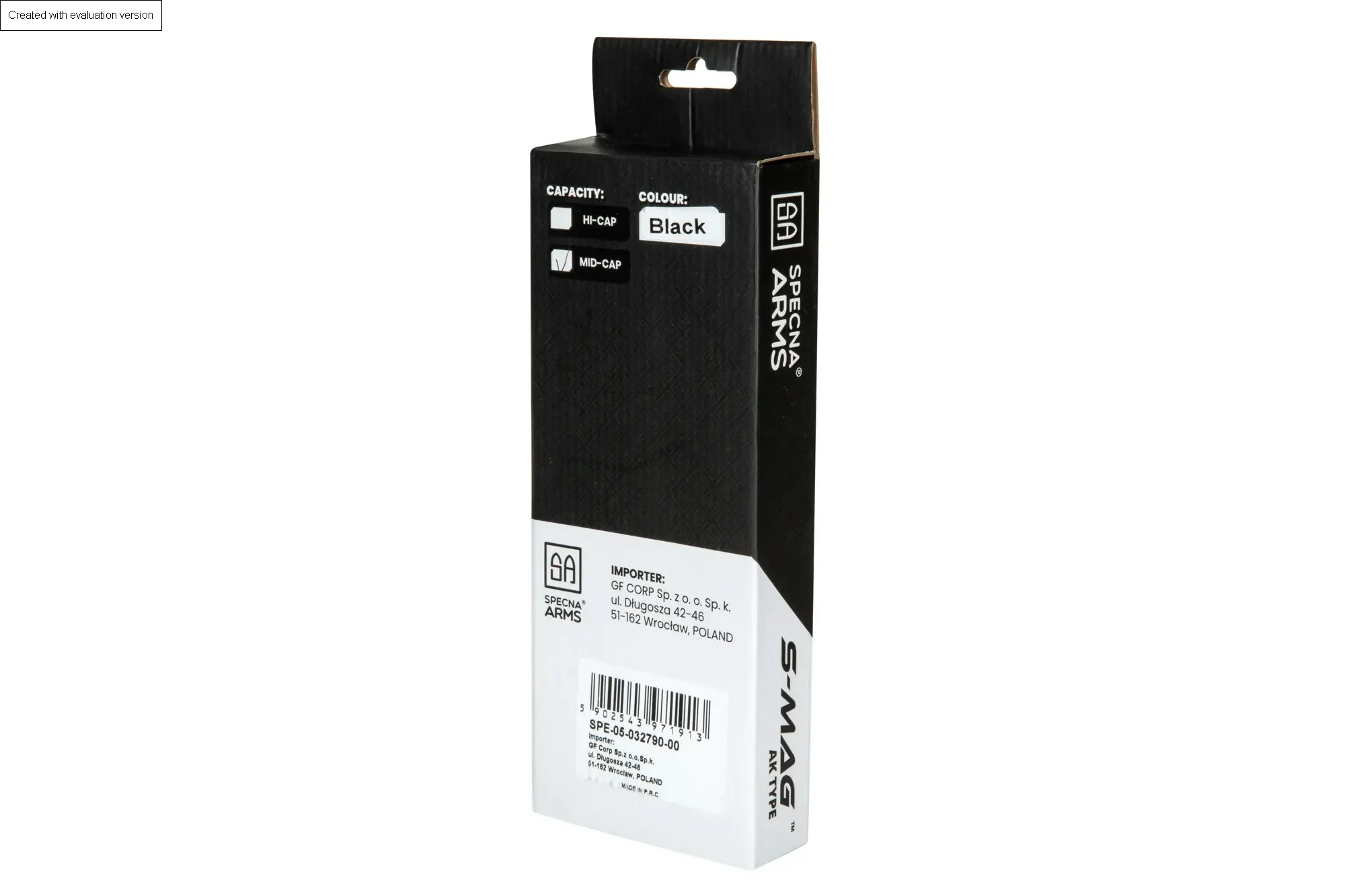 Magazynek Specna Arms  S-Mag do serii J Mid-cap na 175 kulek - Czarny (SPE-05-032790) - widok 3