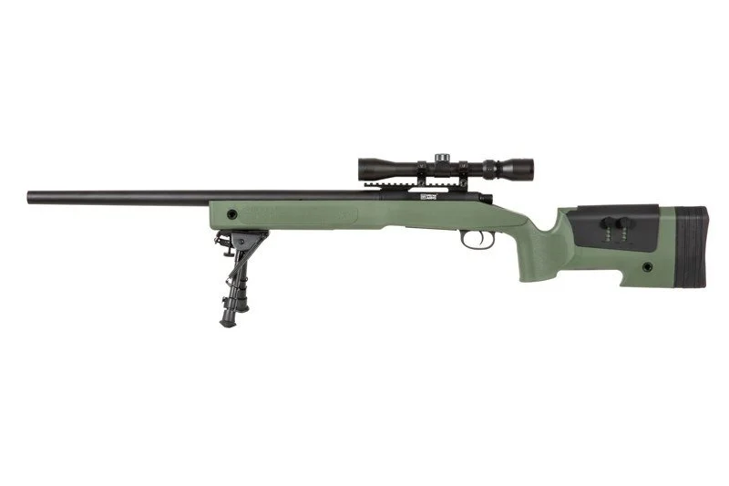 Karabin wyborowy ASG SPECNA ARMS SA-S02 CORE z lunetą i dwójnogiem - oliwkowa (SPE-03-026053)