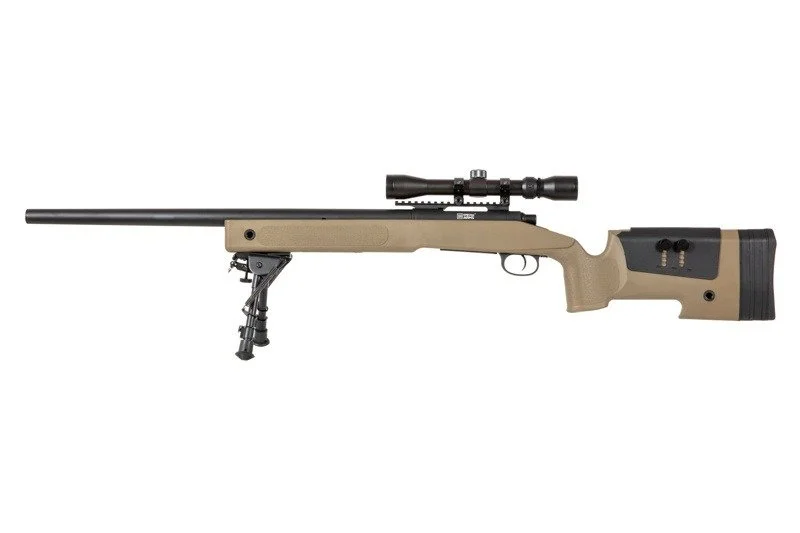 Karabin wyborowy ASG SPECNA ARMS SA-S02 CORE z lunetą i dwójnogiem - tan (SPE-03-026055)