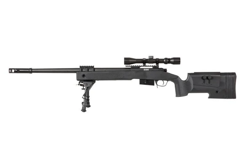 Karabin wyborowy ASG SPECNA ARMS SA-S03 CORE z lunetą i dwójnogiem - czarna (SPE-03-026059)