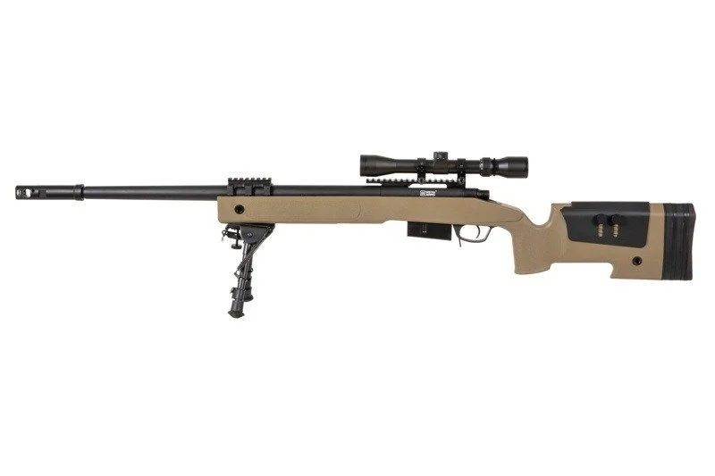 Karabin wyborowy ASG SPECNA ARMS SA-S03 CORE z lunetą i dwójnogiem - tan (SPE-03-026063)