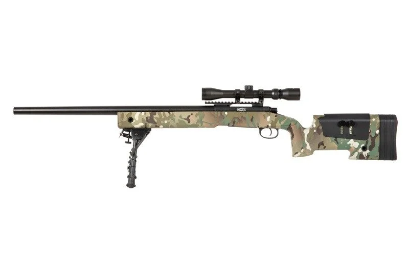 Karabin wyborowy ASG SPECNA ARMS SA-S02 CORE High Velocity z lunetą i dwójnogiem - MC (SPE-03-031961)