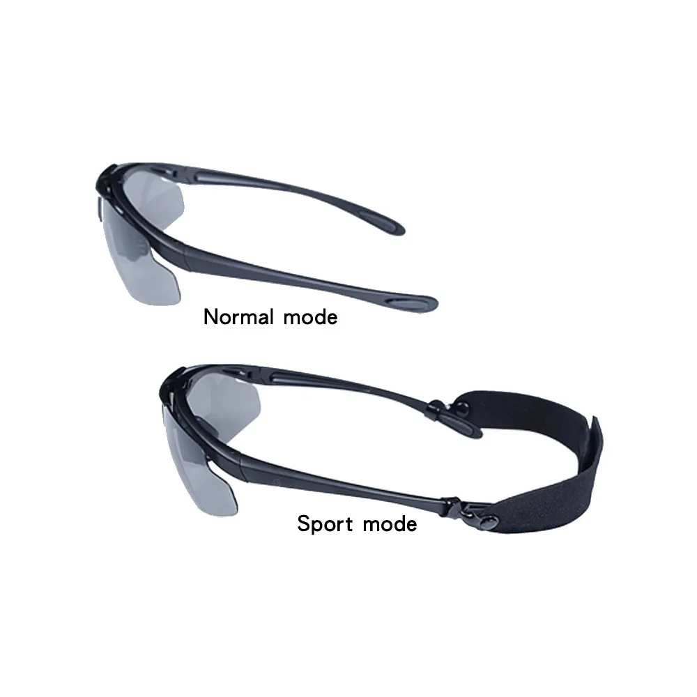 Okulary strzeleckie Wosport Black - 3 wymienne wizjery, pasek