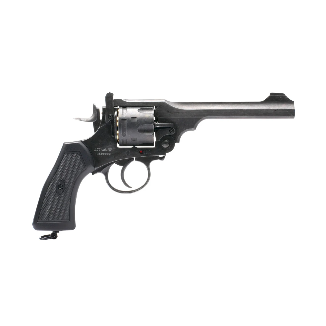 Rewolwer WEBLEY MKVI .455 Service kal.4,5 mm Diabolo łuski 6-strzał.lufa 6" CO2 Battlefield Ekp do17J