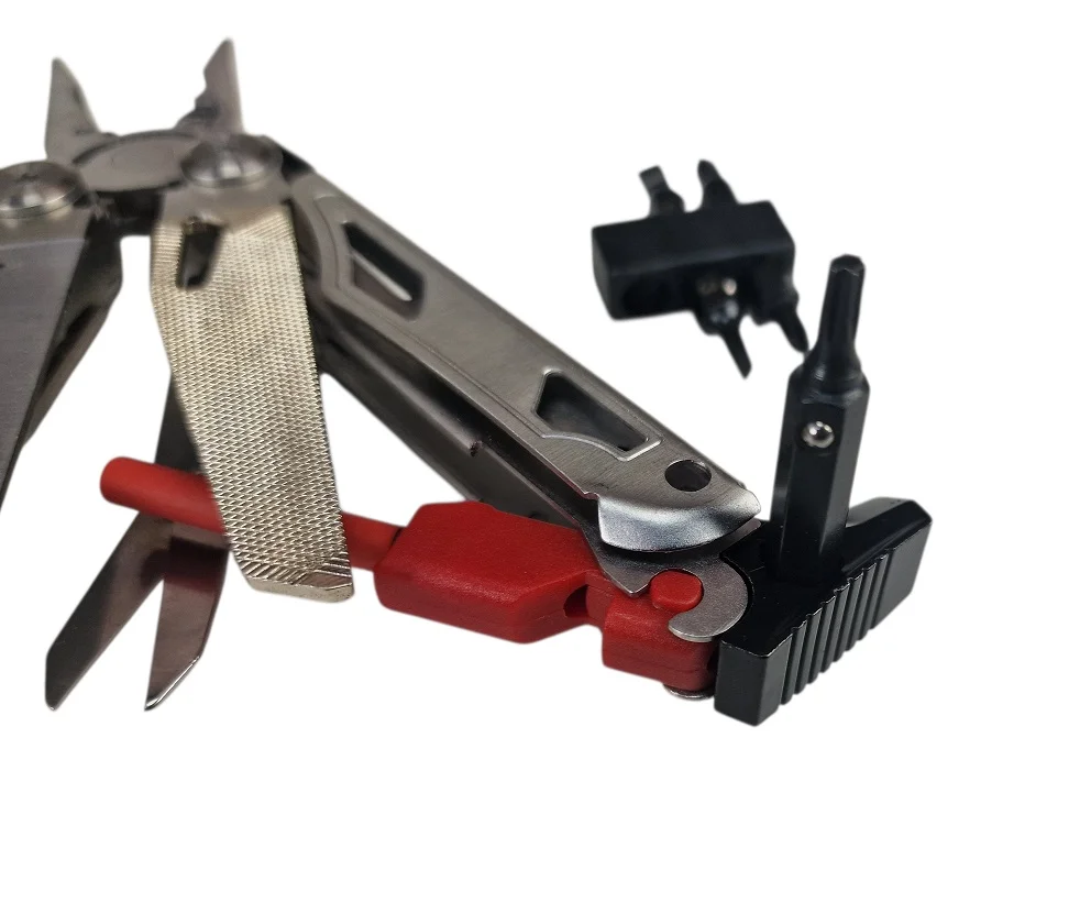 Multitool AZYMUT Giewon FS - Fire Starter - 19 narzędzi -  krzesiwo + gwizdek + kabura do pasa (H2038A) - widok 6