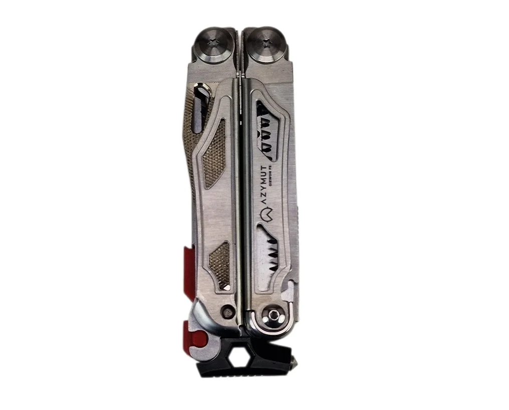 Multitool AZYMUT Giewon FS - Fire Starter - 19 narzędzi -  krzesiwo + gwizdek + kabura do pasa (H2038A) - widok 3