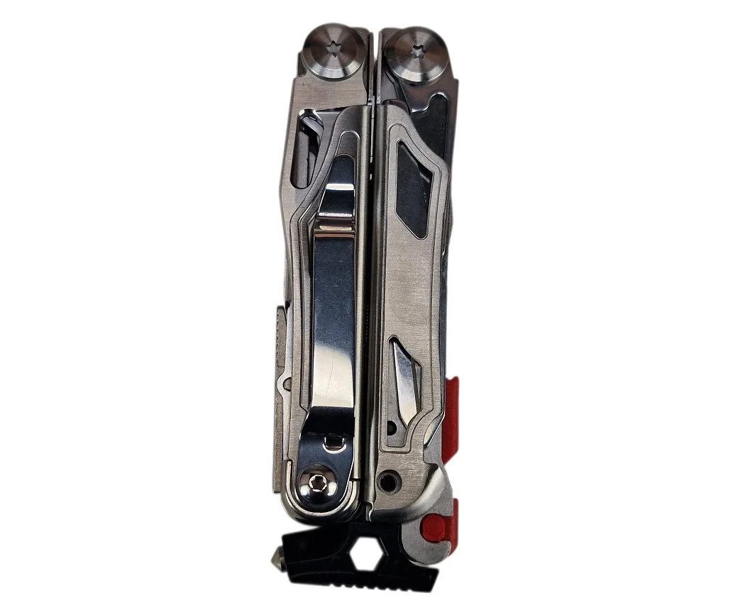 Multitool AZYMUT Giewon FS - Fire Starter - 19 narzędzi -  krzesiwo + gwizdek + kabura do pasa (H2038A) - widok 4