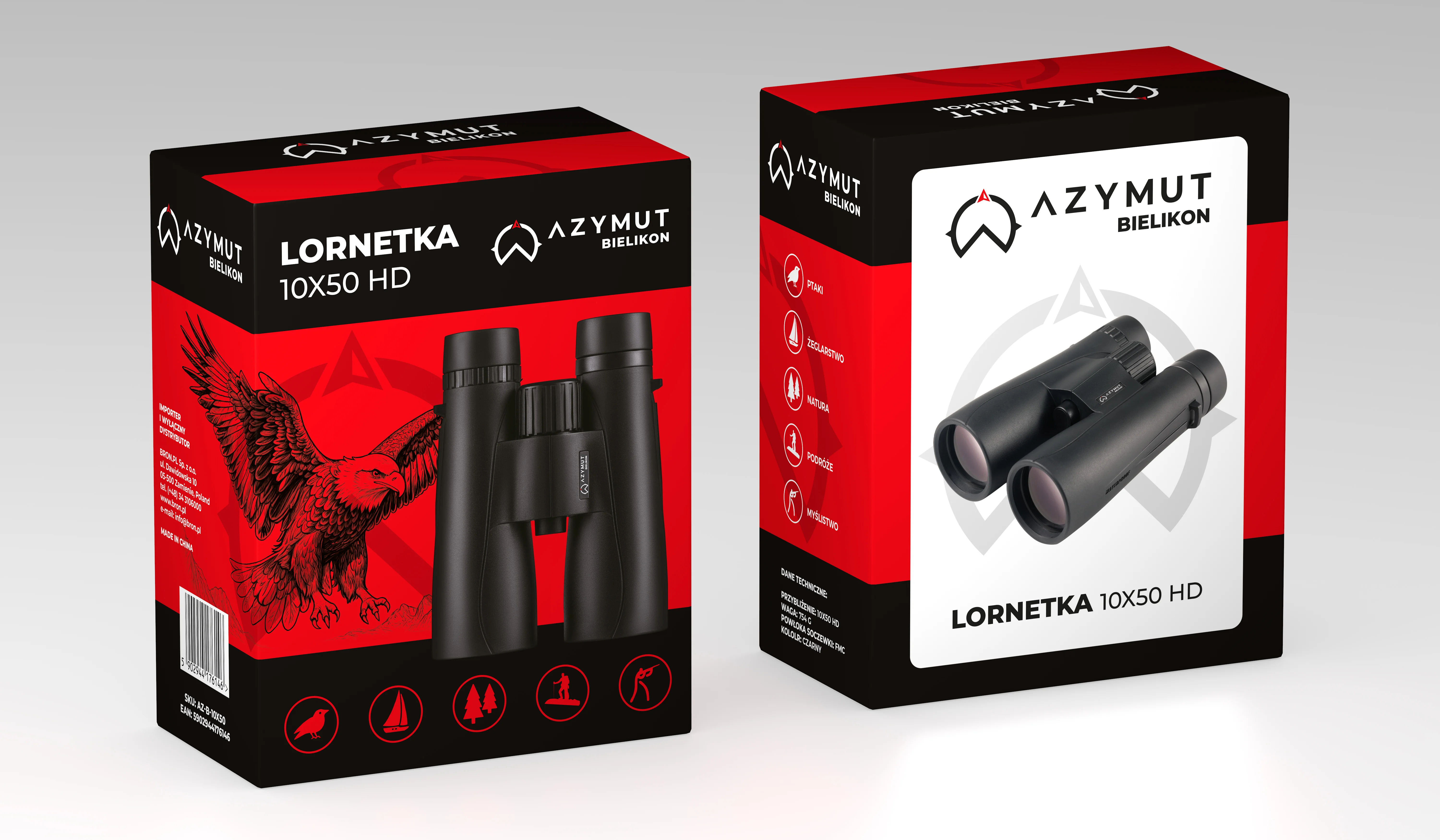 Lornetka AZYMUT Bielikon 10x50 HD - widok 3