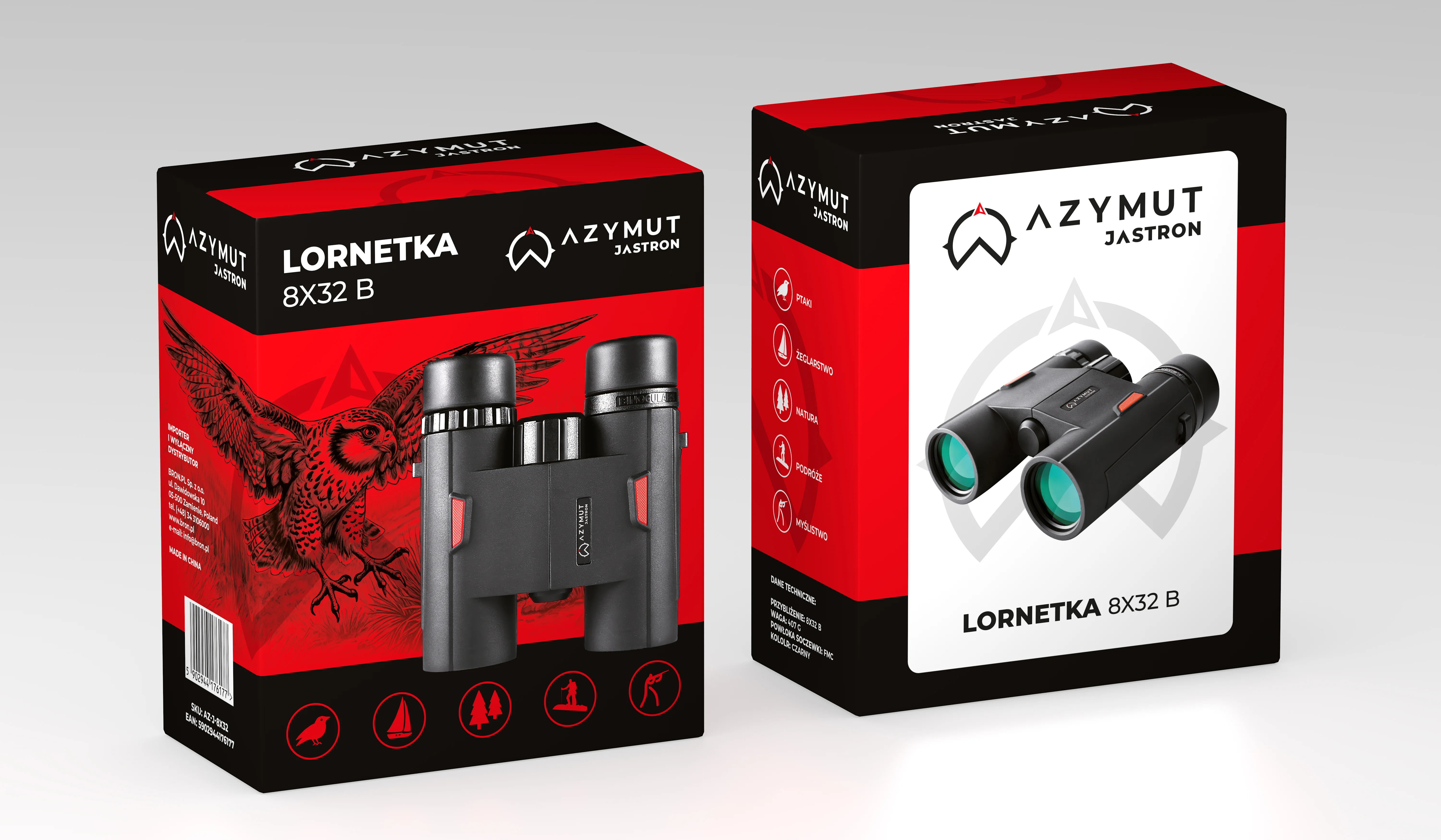 Lornetka AZYMUT Jastron 8x32 B - widok 3